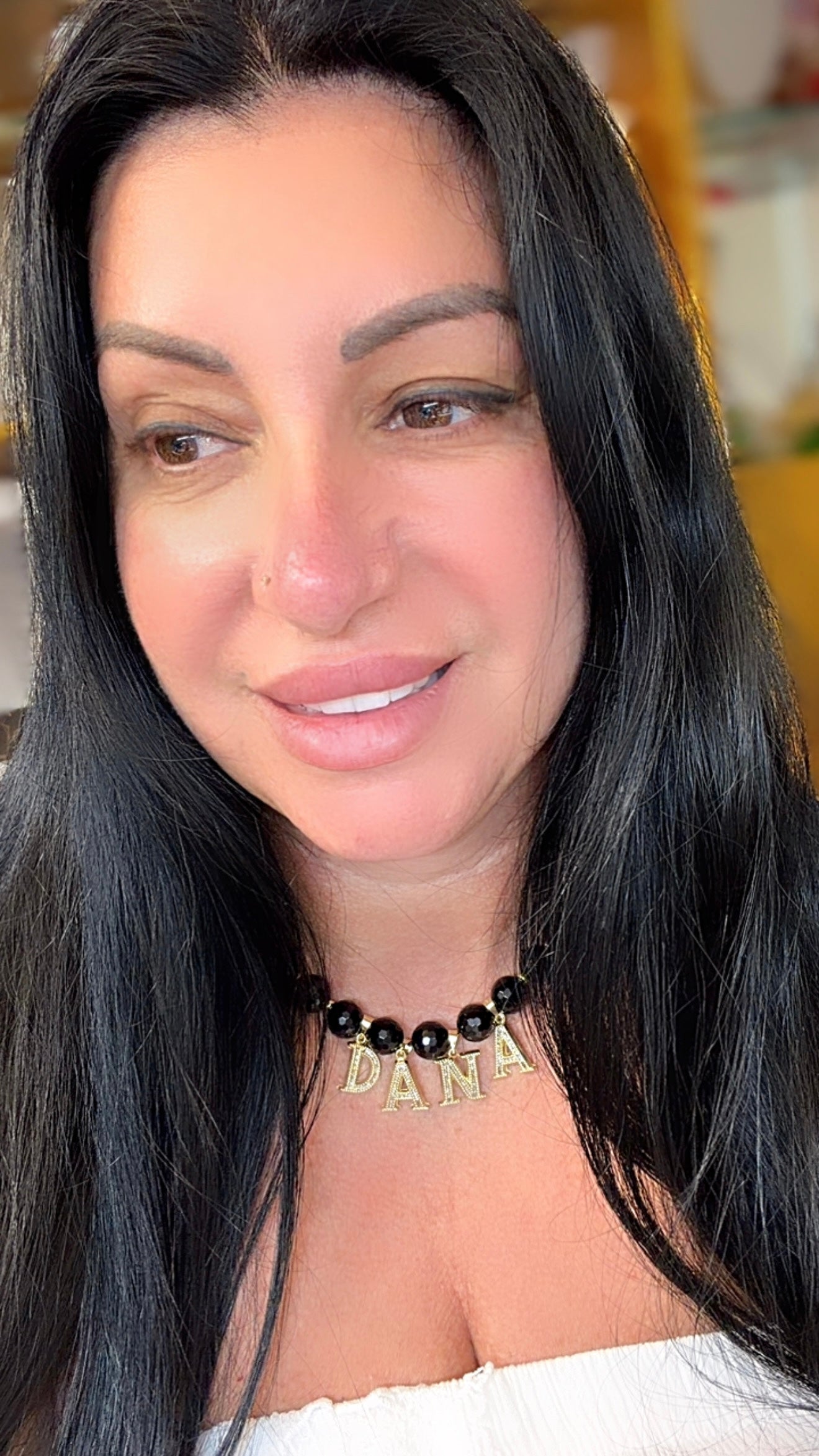 necklace mix 14k and 10k real ónix