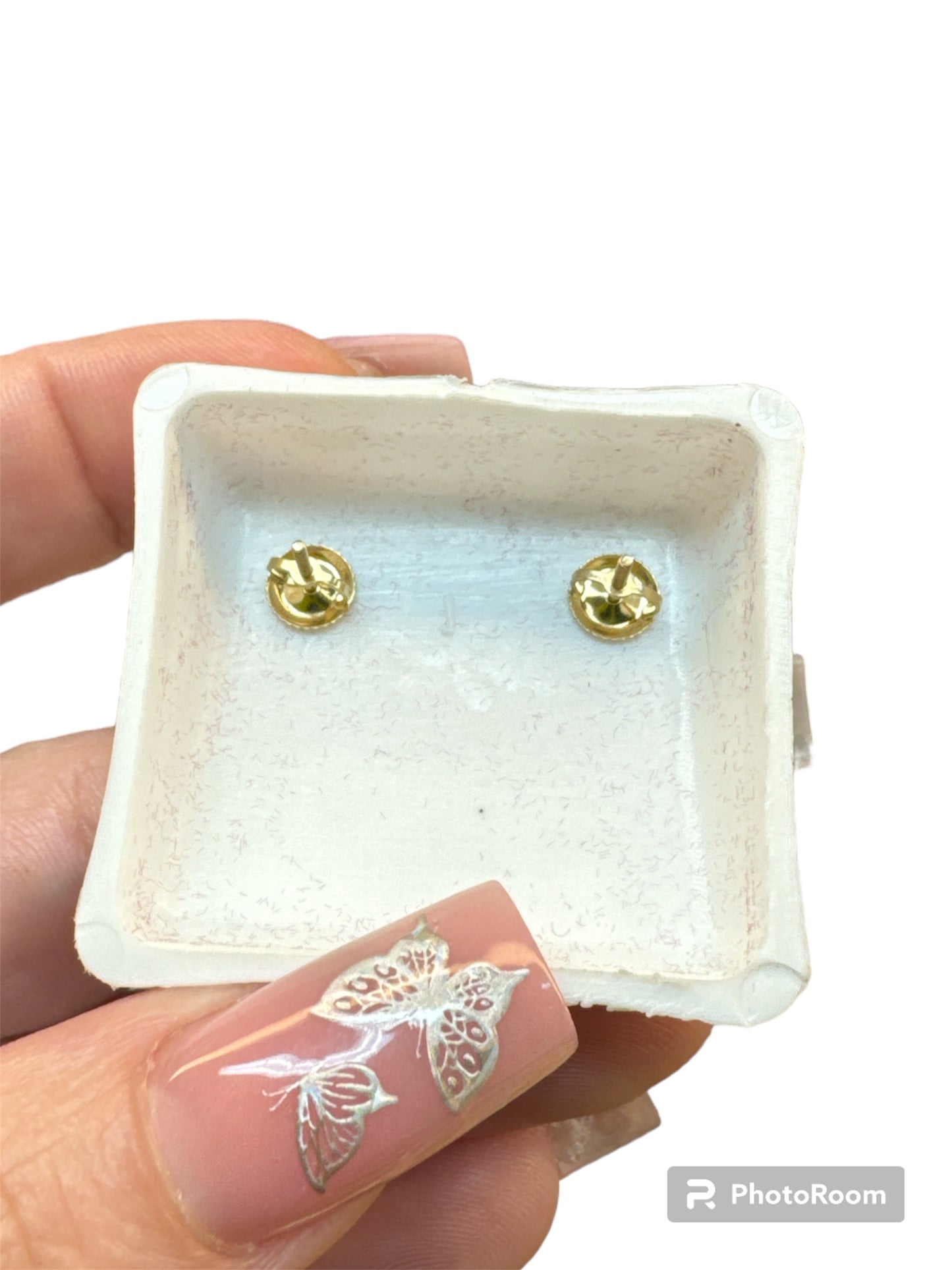 173/Earrings 10k/diamonds