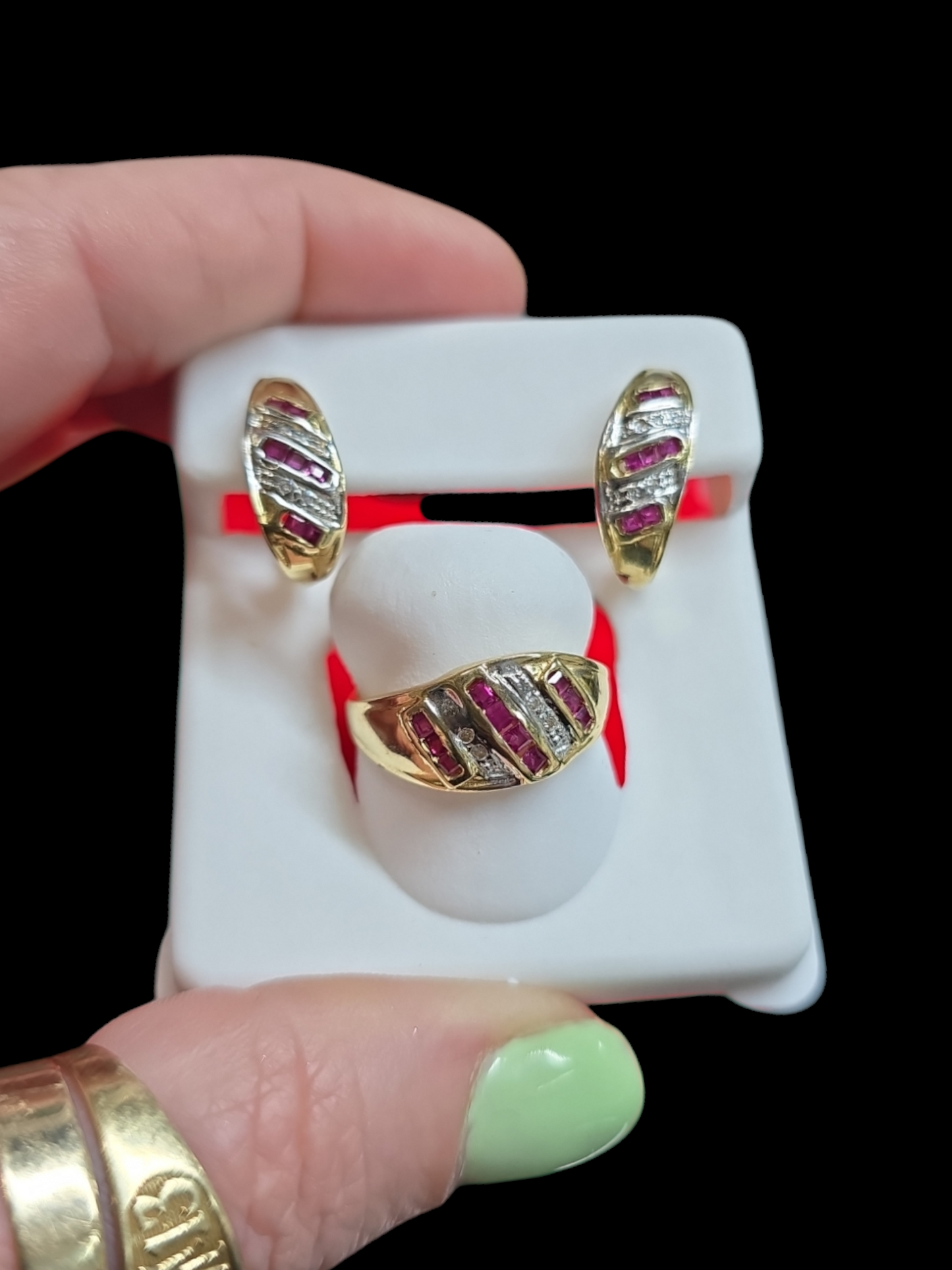 #59/Rings and earrings 14k