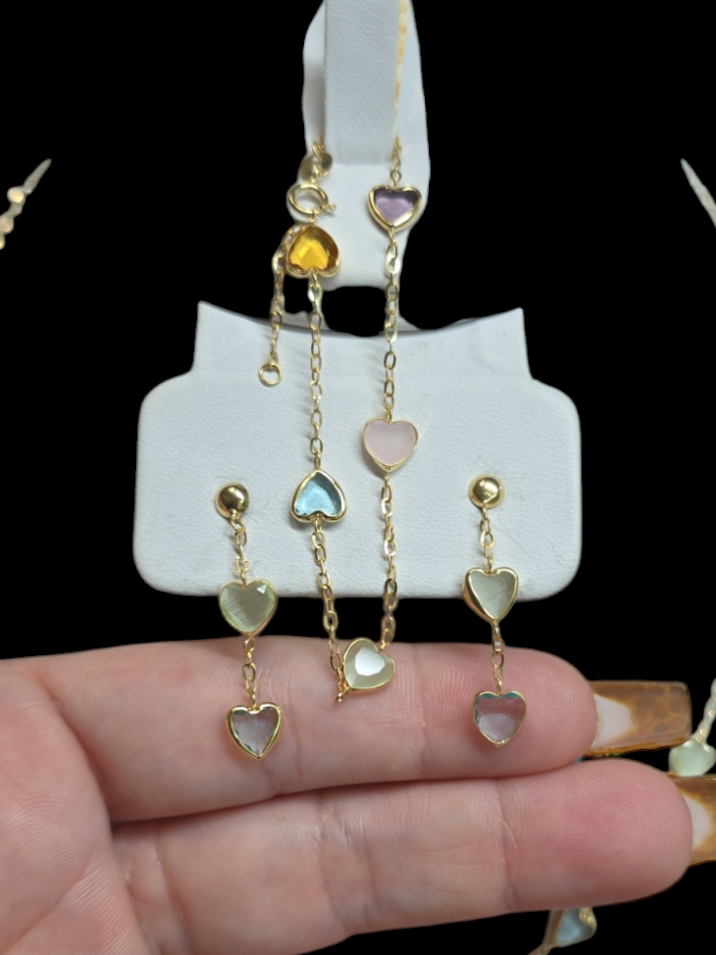 51/Necklace ,Bracelet and earrings 10k