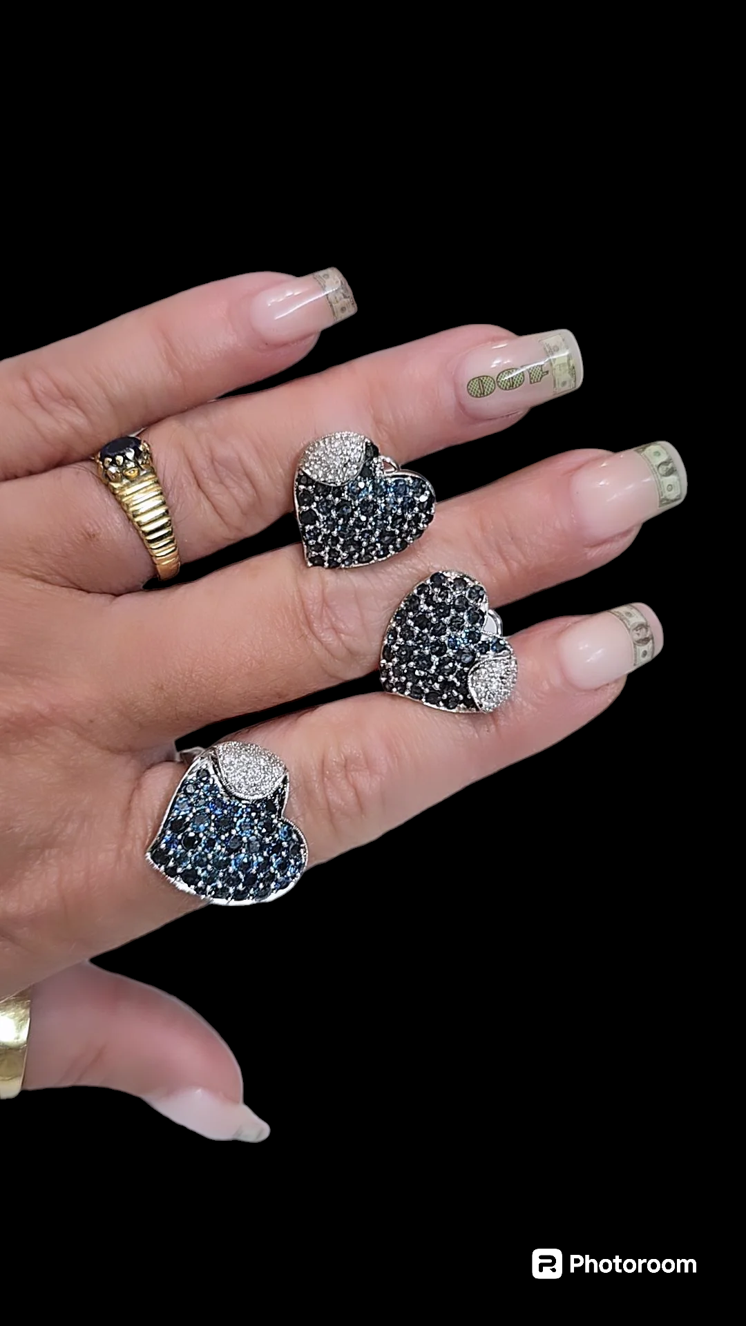 #128/Rings 18k and earrings 18k