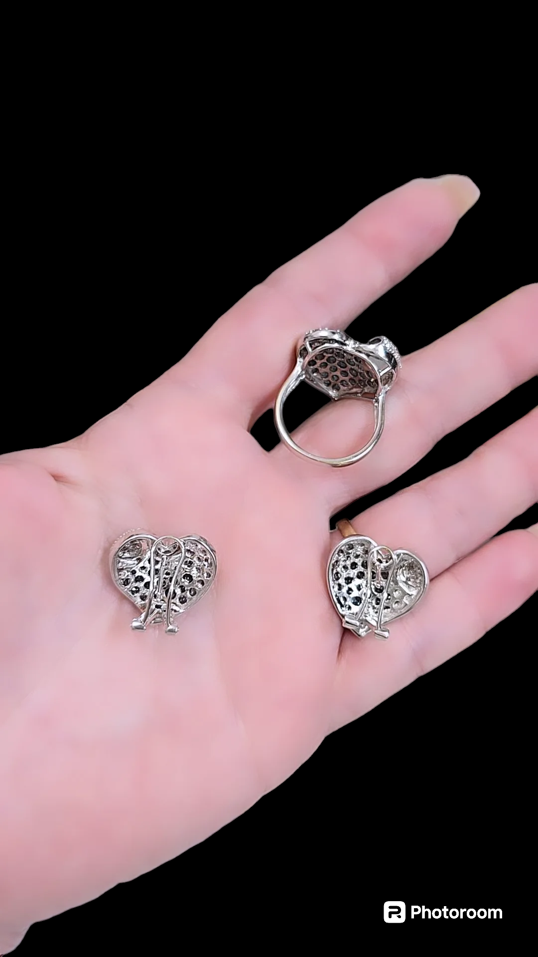 #128/Rings 18k and earrings 18k