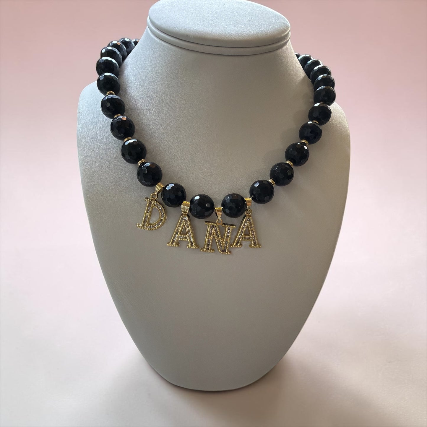 necklace mix 14k and 10k real ónix