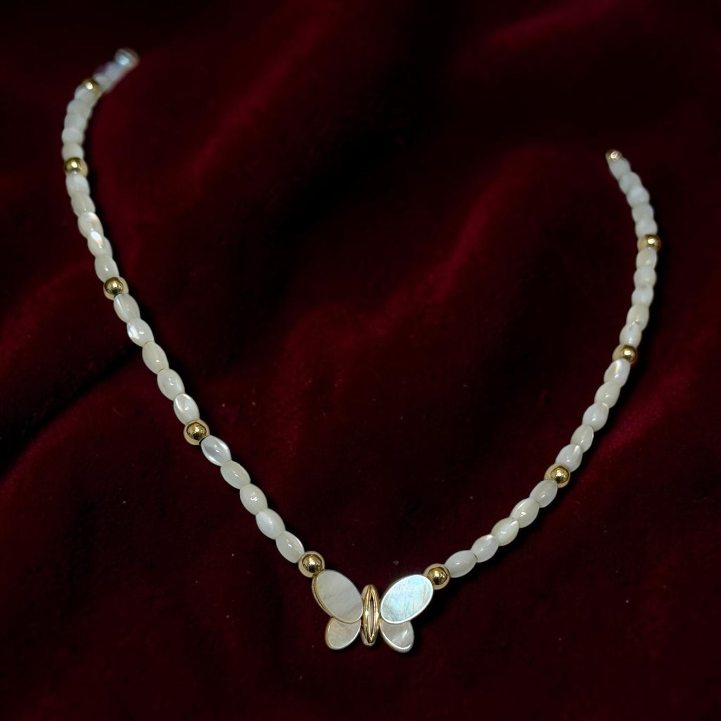 Necklace 14k and Nácre
