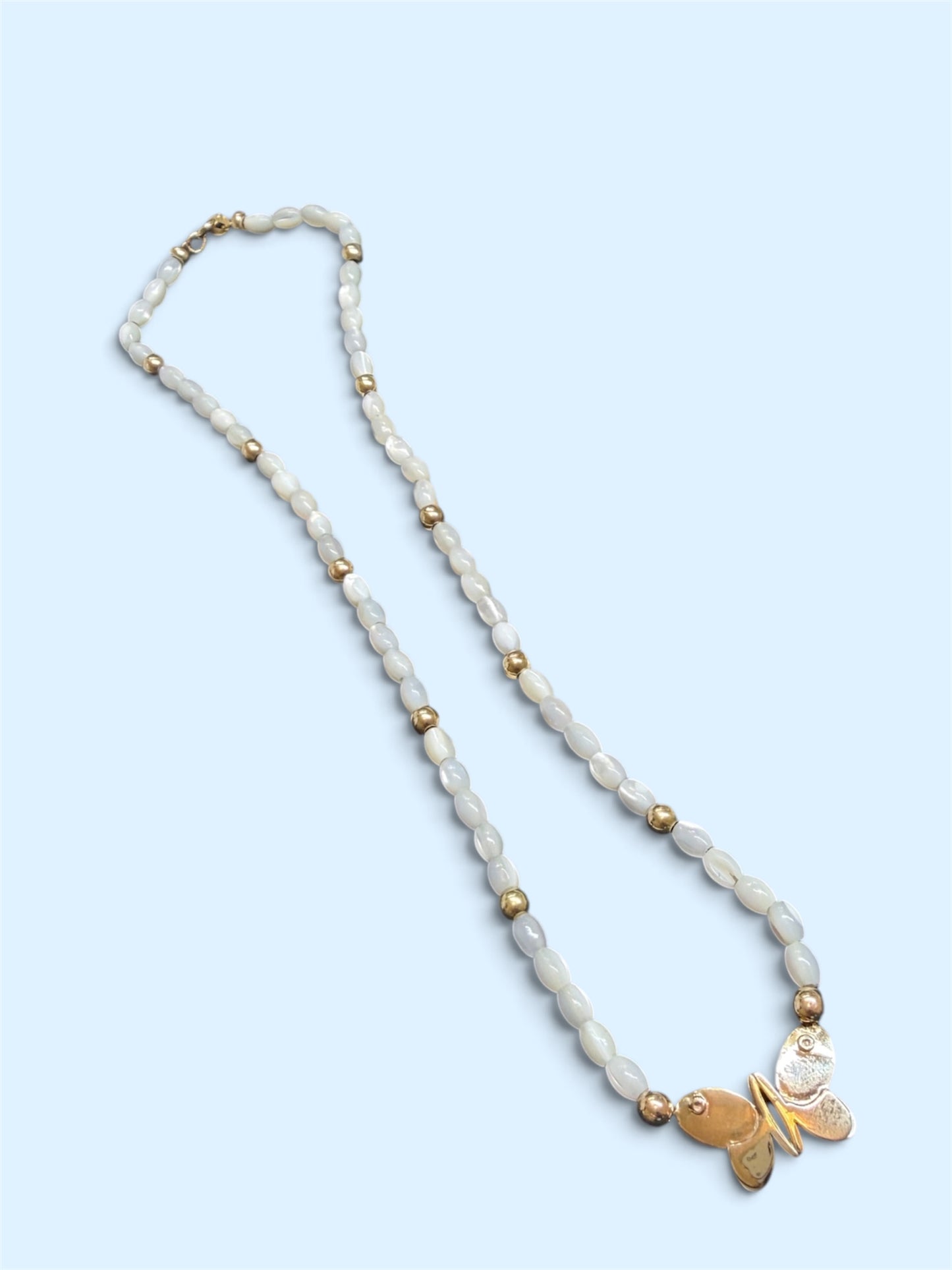 Necklace 14k and Nácre