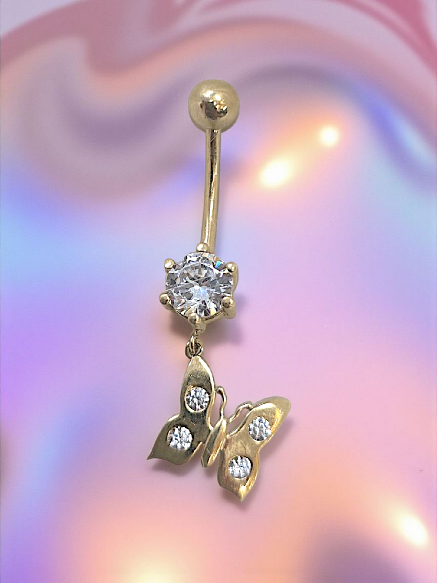 Belly piercing 14k